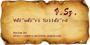 Vásári Szilárd névjegykártya
